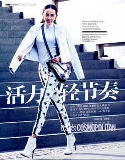 时尚COSMOPOLITAN 2014年1月 張嘉倪