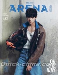 『ARENA HOMME PLUS時尚競技場 2025年8月B版（キム・ミンギュ金旻奎、公式カード9枚＋公式ポスター1枚）』 
